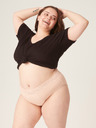 Modibodi Modibodi Sensual Hi-Waist Bikini Maxi Beige menstruációs alsónadrág