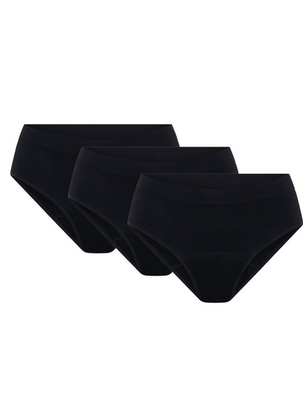 Modibodi Szett háromból - Modibodi Soft Stretch Seamless Bikini Brief Moderate menstruációs alsónadrág