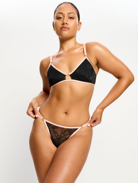 Modibodi Modibodi Bliss Thong Light Jet Black menstruációs tanga