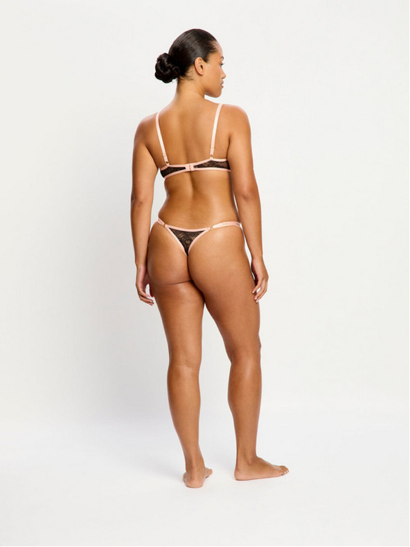 Modibodi Modibodi Bliss Thong Light Jet Black menstruációs tanga