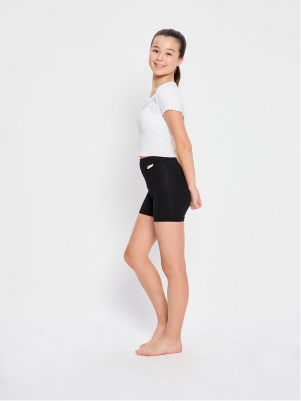 Modibodi Szett kettőből - Modibodi Teen Sleep Short Super Black lány menstruációs alvóalsónadrág
