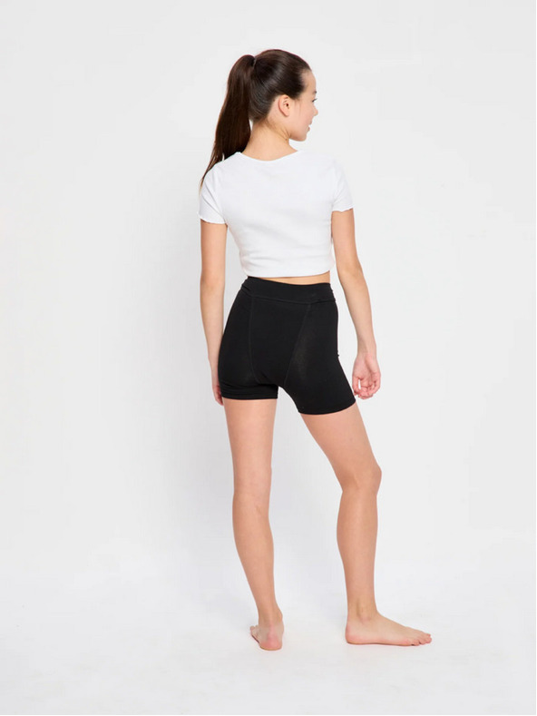 Modibodi Szett kettőből - Modibodi Teen Sleep Short Super Black lány menstruációs alvóalsónadrág