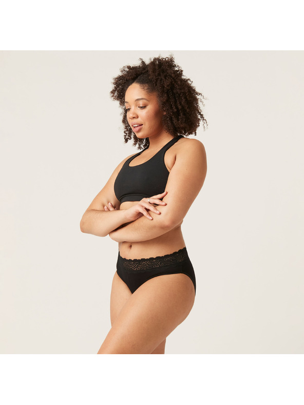 Modibodi Modibodi Sensual Hi-Waist Bikini Light-Moderate menstruációs alsónadrág