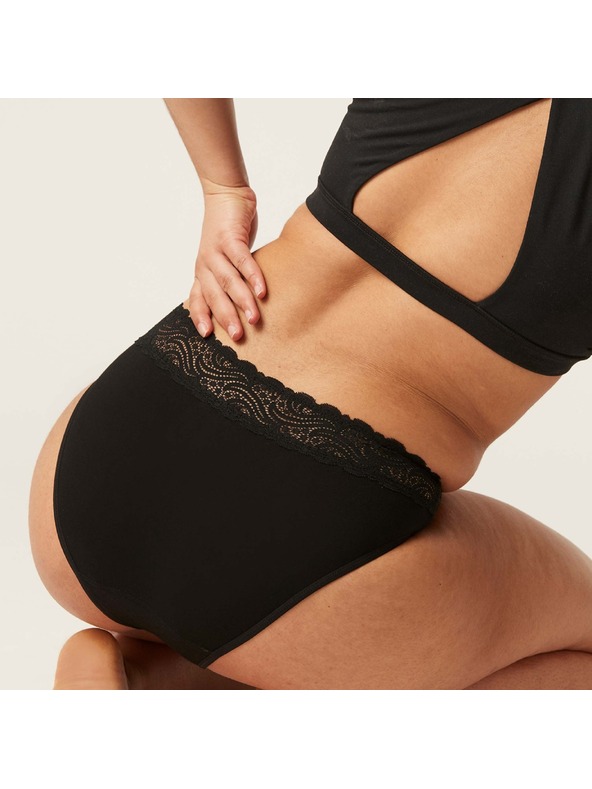 Modibodi Modibodi Sensual Hi-Waist Bikini Light-Moderate menstruációs alsónadrág