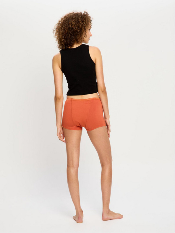 Modibodi Menstruációs alsó Modibodi Classic Boyshort Super Burnt Brick