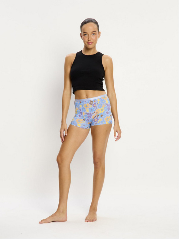 Modibodi Menstruációs alsó Modibodi Classic Boyshort Moderate Happy Daisy Blue
