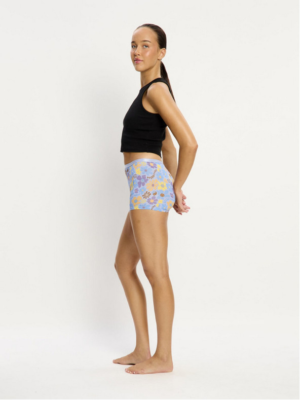 Modibodi Menstruációs alsó Modibodi Classic Boyshort Moderate Happy Daisy Blue