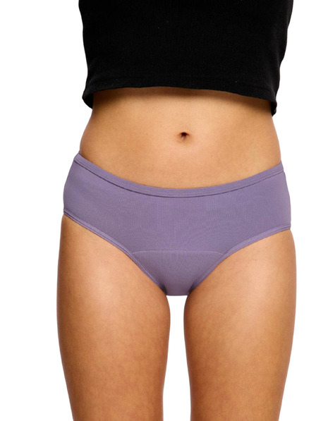 Modibodi Menstruációs alsó Modibodi Basic Mid-Rise Brief Moderate Purple Tonic