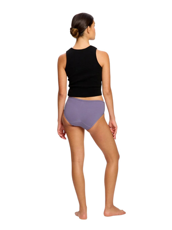 Modibodi Menstruációs alsó Modibodi Basic Mid-Rise Brief Moderate Purple Tonic