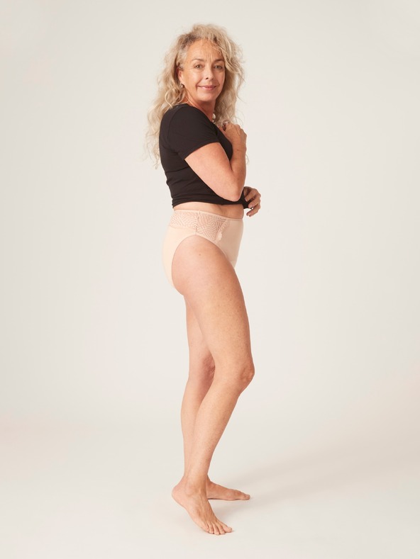 Modibodi Menstruációs alsó Modibodi Sensual French Cut Moderate-Heavy Beige