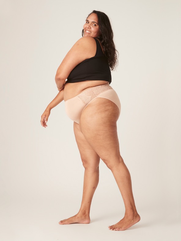 Modibodi Menstruációs alsó Modibodi Sensual French Cut Moderate-Heavy Beige