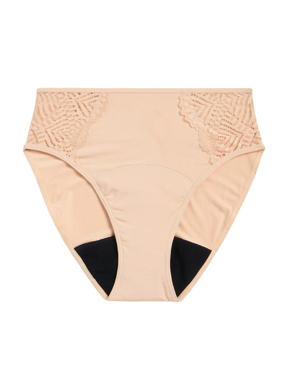 Modibodi Menstruációs alsó Modibodi Sensual French Cut Moderate-Heavy Beige