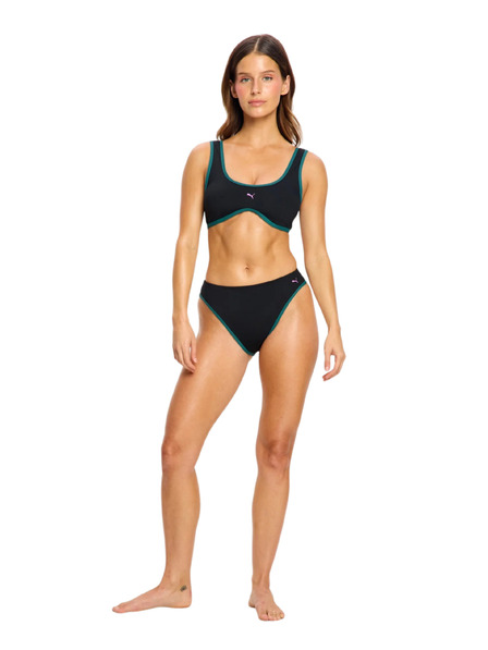 Modibodi Menstruációs úszoda Puma & Modibodi Hi-Leg Cheeky Bottom Super Black Orchid alsó rész