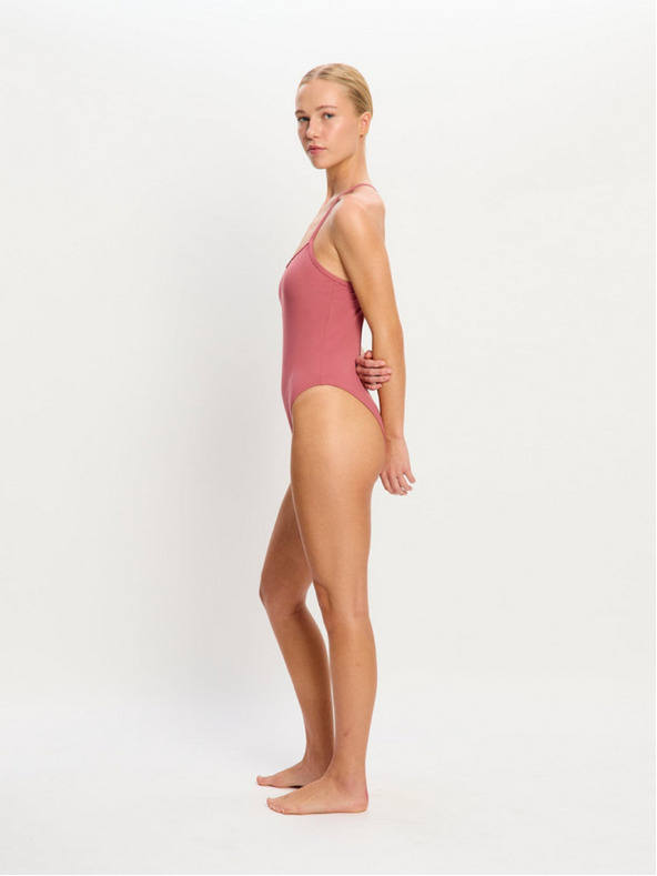 Modibodi Menstruációs úszoda Modibodi Molokai X Back One Piece High Absorbency Mauve egy részes