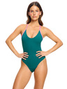 Modibodi Menstruációs úszoda Puma & Modibodi Deep Plunge One Piece Super Emerald Ice