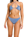 Modibodi Modibodi menstruációs fürdőruha Shimmer Hi-Leg Cheeky Mineral Blue alsó rész