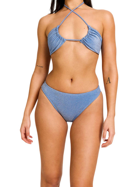 Modibodi Modibodi menstruációs fürdőruha Shimmer Hi-Leg Cheeky Mineral Blue alsó rész