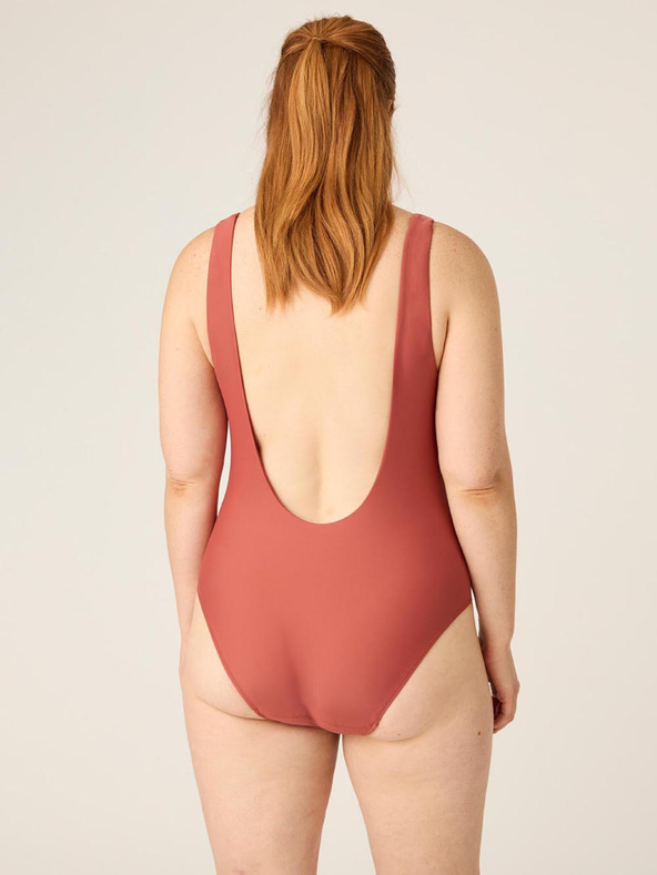 Modibodi Modibodi menstruációs fürdőruha High V Neck One Piece Sahara Red