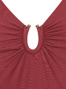 Modibodi Modibodi menstruációs fürdőruha High V Neck One Piece Sahara Red