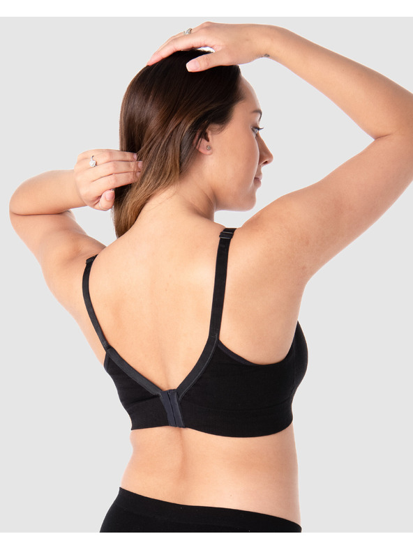 Hotmilk Női melltartó Hotmilk Caress Seamfree Bamboo REGULAR CAP szoptatós fekete