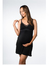 Hotmilk Női éjszakai ing Hotmilk Dream Nightie REGULAR CAP szoptatós fekete