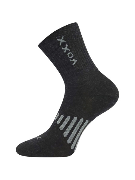 VoXX Voxx merino magas zokni sötét szürke