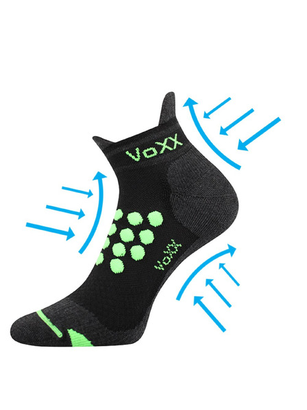 VoXX Zokni VoXX kompressziós fekete