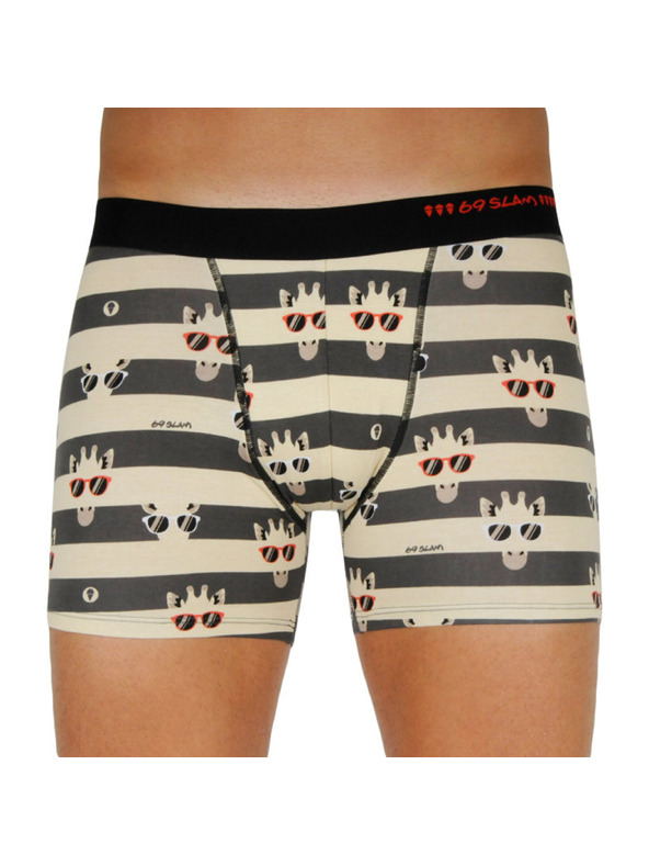 69slam Három darabos szett - férfi boxeralsó 69SLAM fit bamboo mix