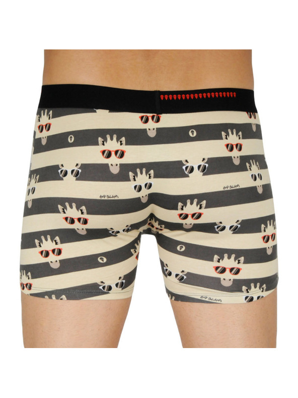 69slam Három darabos szett - férfi boxeralsó 69SLAM fit bamboo mix