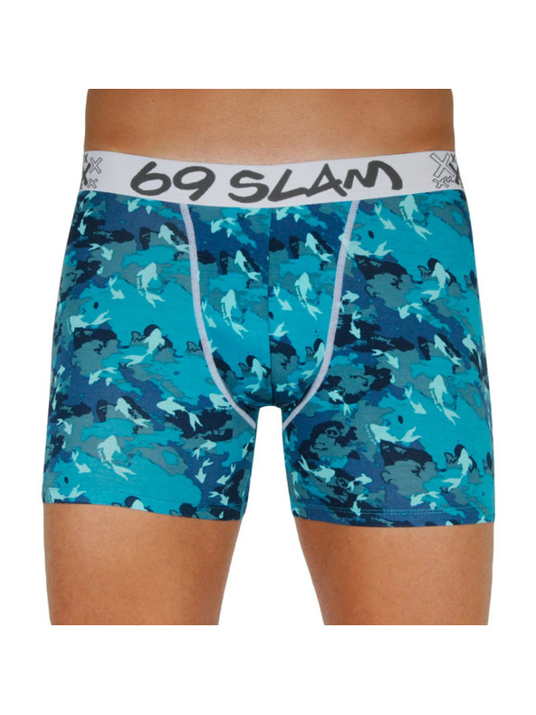 69slam Három darabos szett - férfi boxeralsó 69SLAM fit bamboo mix