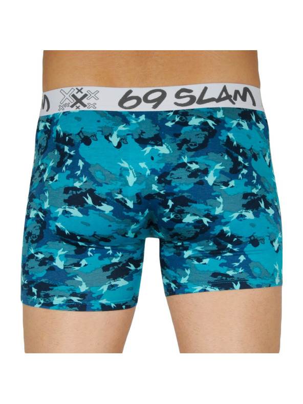 69slam Három darabos szett - férfi boxeralsó 69SLAM fit bamboo mix