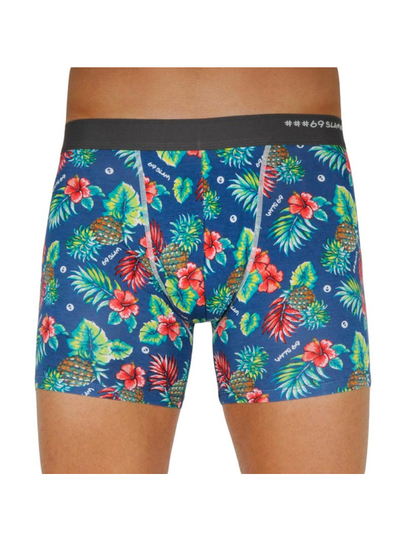 69slam Három darabos szett - férfi boxeralsó 69SLAM fit bamboo mix