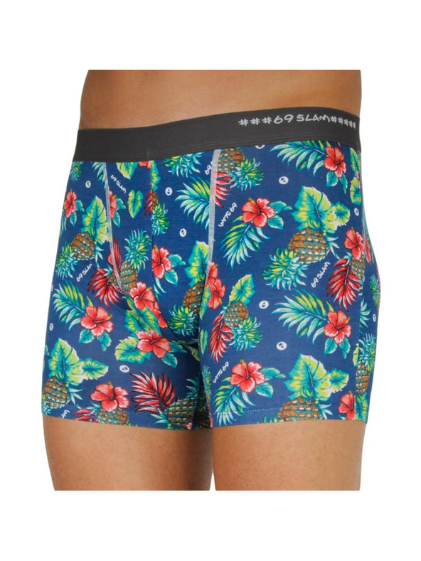 69slam Három darabos szett - férfi boxeralsó 69SLAM fit bamboo mix