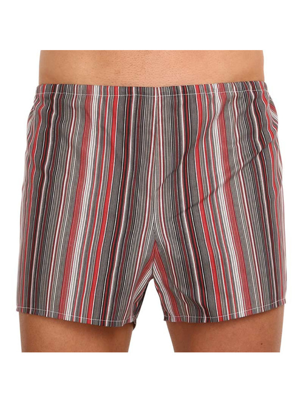 Foltýn Három darab - Klasszikus férfi boxer Foltýn piros csíkos