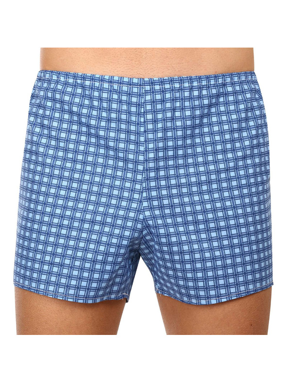 Foltýn Klasszikus férfi boxer Foltýn kék kockás nagyobb méret