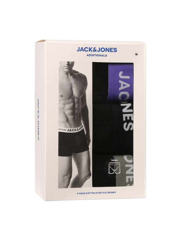 Jack & Jones Három darabos szett - Jack and Jones férfi boxeralsók fekete