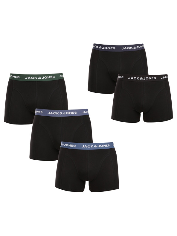 Jack & Jones Ötös szett - férfi boxeralsó Jack and Jones fekete