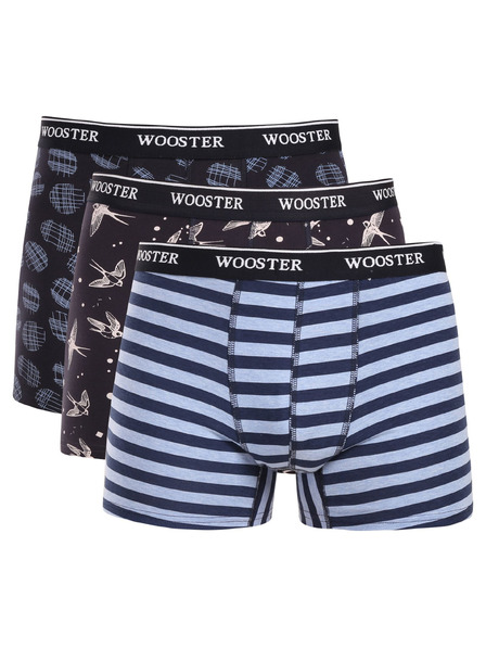 Wooster Hármas szett - férfi boxeralsó Wooster többszínű
