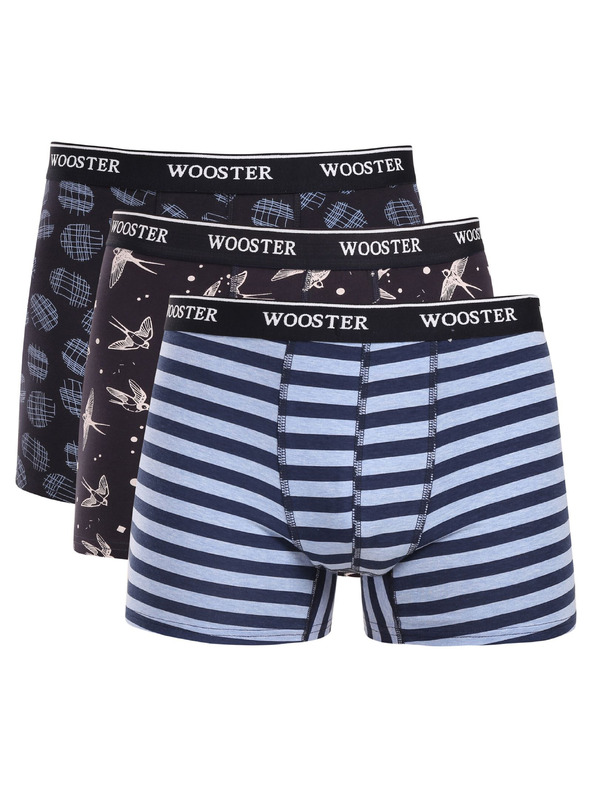 Wooster Hármas szett - férfi boxeralsó Wooster többszínű