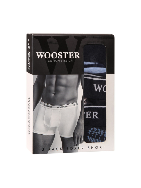 Wooster Hármas szett - férfi boxeralsó Wooster többszínű