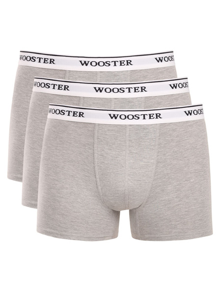 Wooster Hármas szett - férfi boxeralsó Wooster szürke