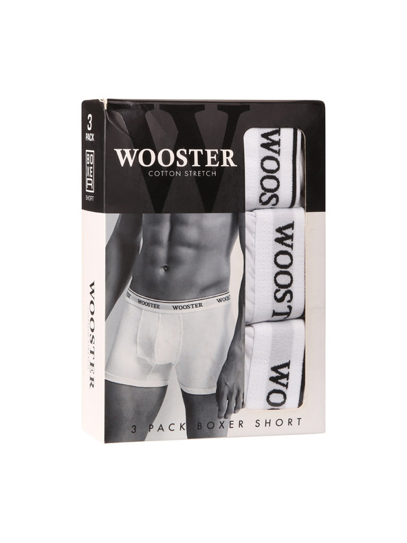 Wooster Háromrészes szett - férfi boxeralsó Wooster fehér