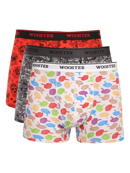 Wooster Hármas szett - férfi boxeralsó Wooster többszínű