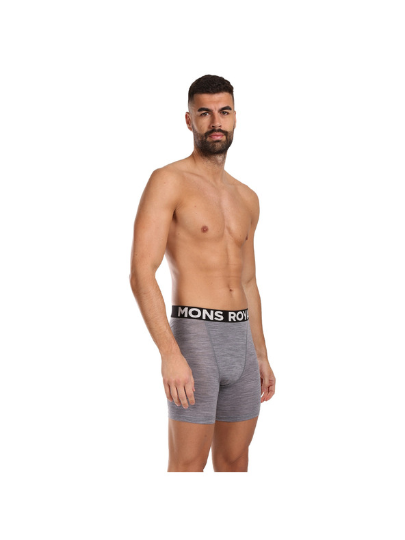 Mons Royale Férfi boxeralsó Mons Royale merino szürke