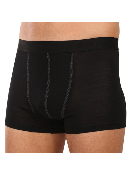 Sensor Férfi boxeralsó Sensor Active merino fekete