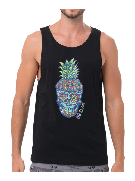 69slam Férfi trikó 69SLAM PINE SKULL BLACK