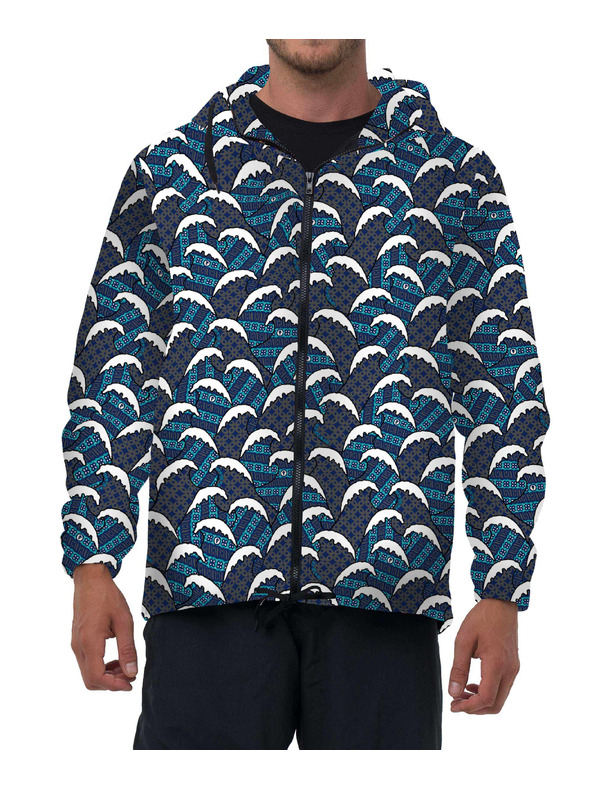 69slam Férfi kabát 69SLAM BATIK WAVES