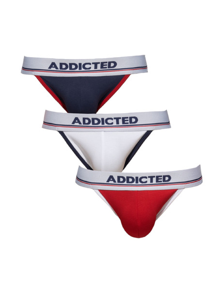ADDICTED Hármas szett - férfi jockstrap Addicted többszínű