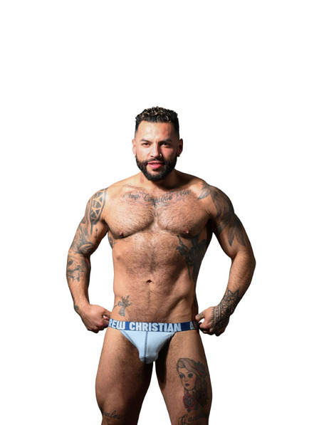 Andrew Christian Férfi jockstrap Andrew Christian kék ALMOST NAKED