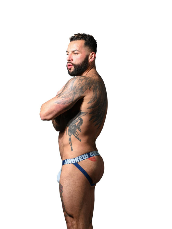 Andrew Christian Férfi jockstrap Andrew Christian kék ALMOST NAKED